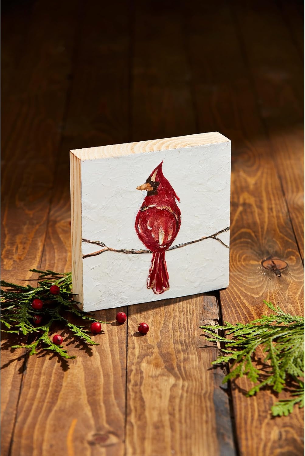 image:imageMud Pie Cardinal Wood Plaque 6 x 6