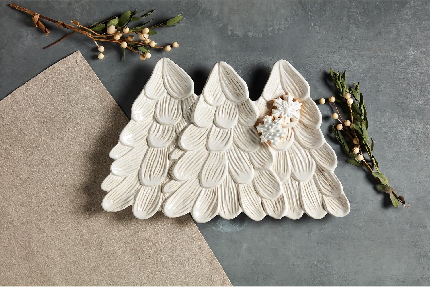 image:imageMud Pie Christmas Tree Platter 12 dia spatula 6