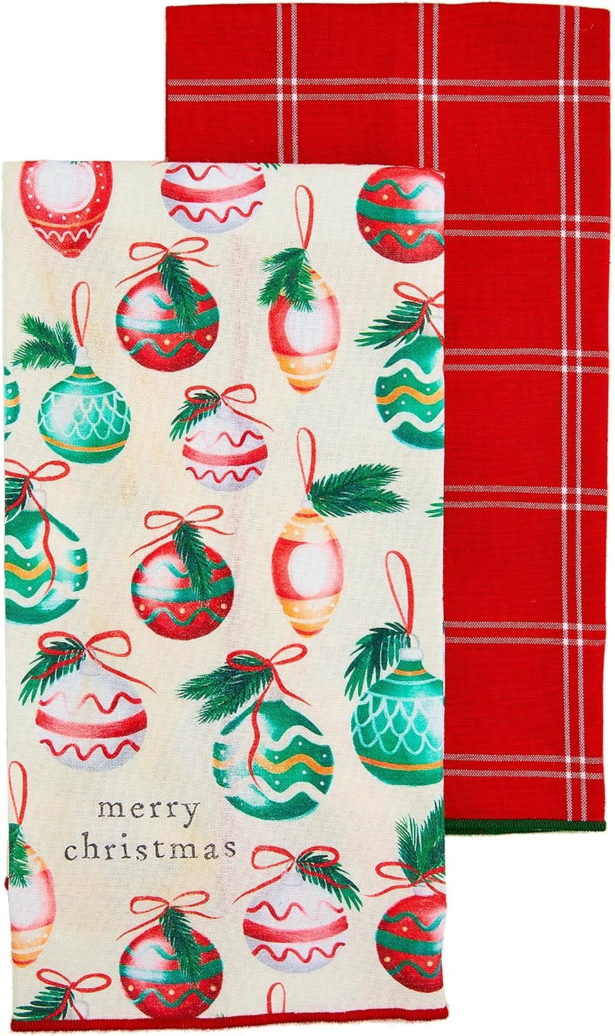 image:imageMud Pie Classic Christmas Towel Ornament 26 x 16 12
