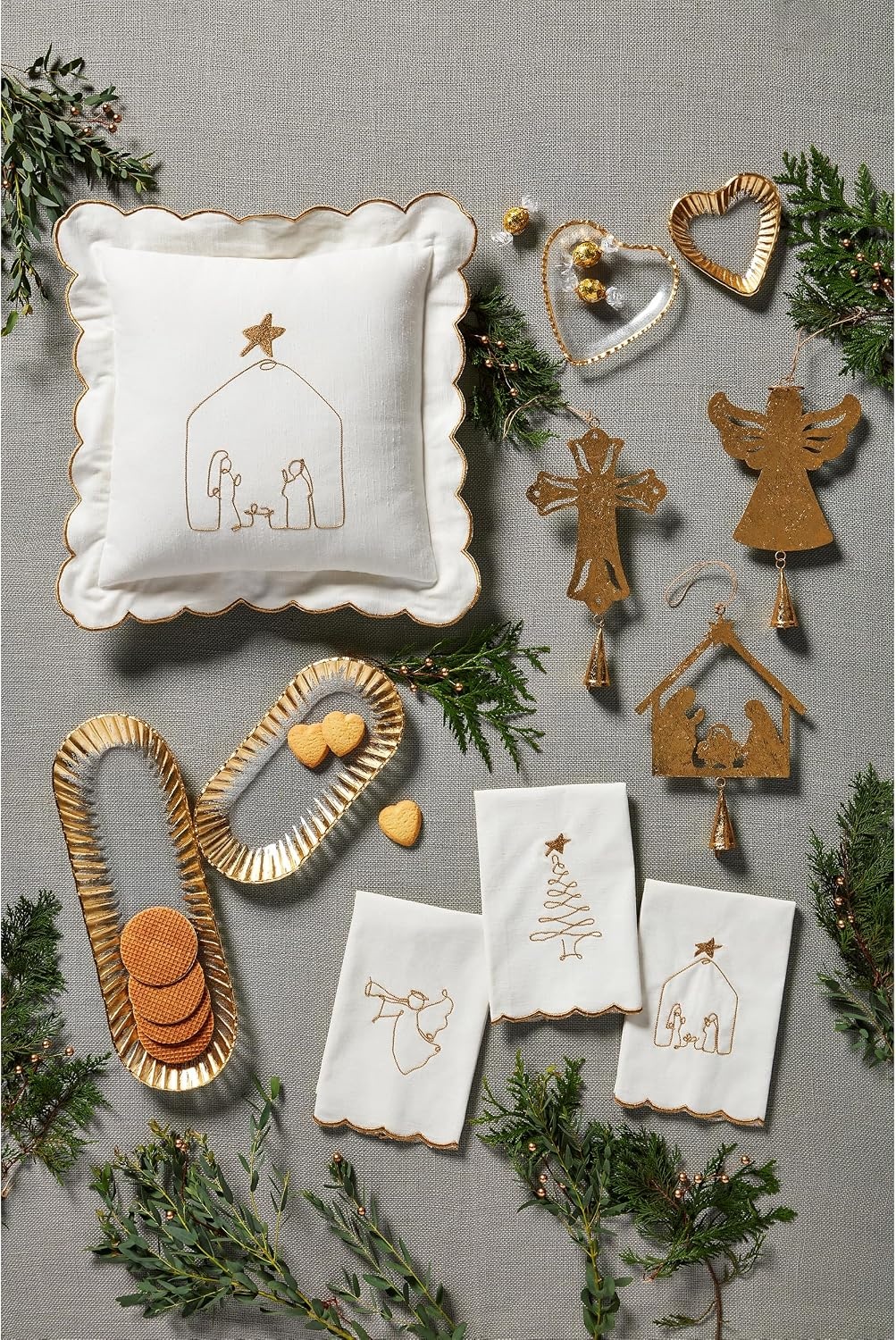 image:imageMud Pie Embroidery Towel Nativity 21 x 14