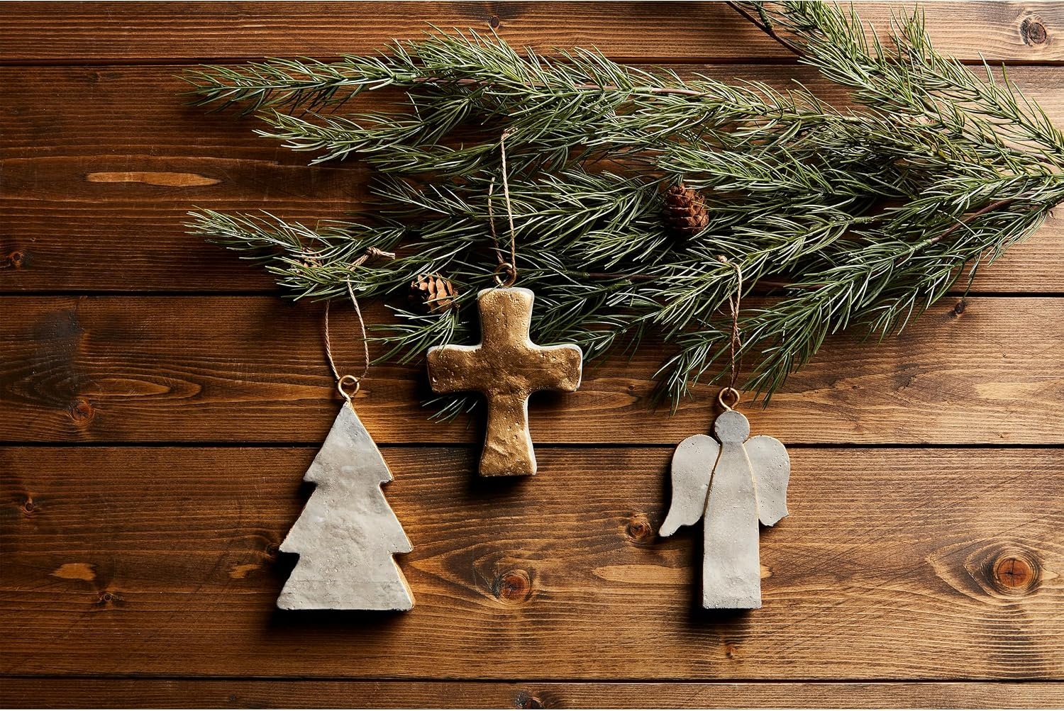 image:imageMud Pie Gold Concrete Ornament Tree Approx 4 12 x 3 12