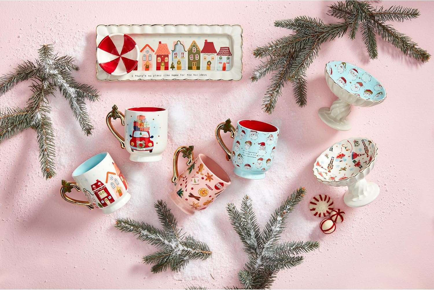 image:imageMud Pie Pedestal Candy Dish Santa 4 12 x 5 12 dia