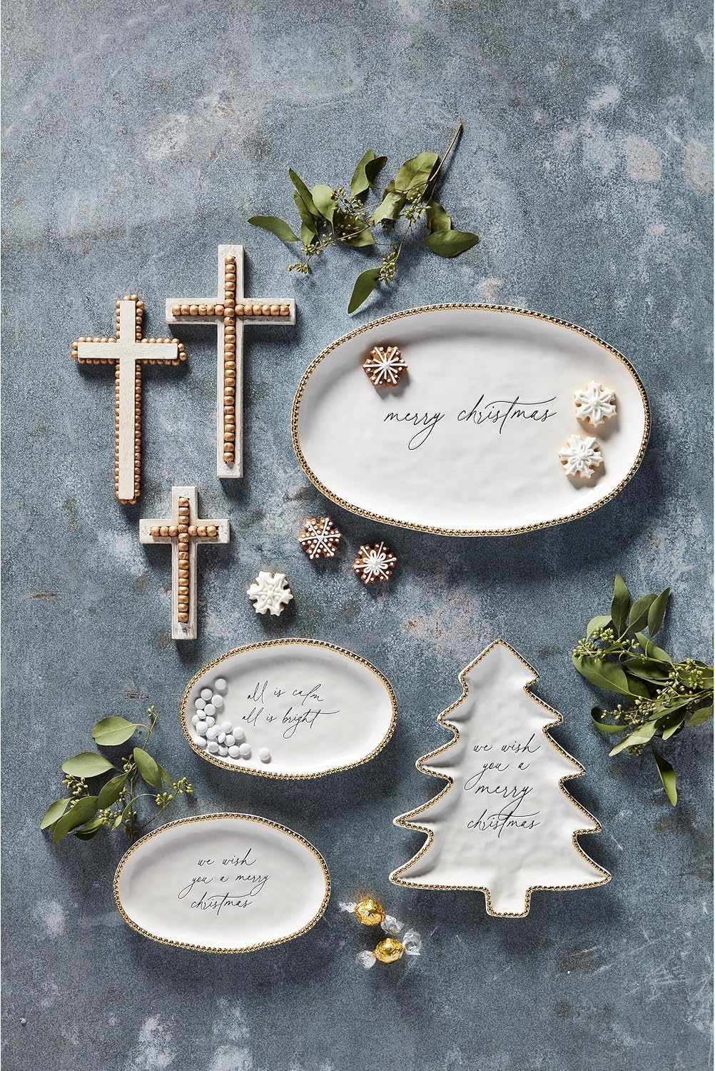 image:imageMud Pie Sentiment Plates All Is Calm 6 12 x 10