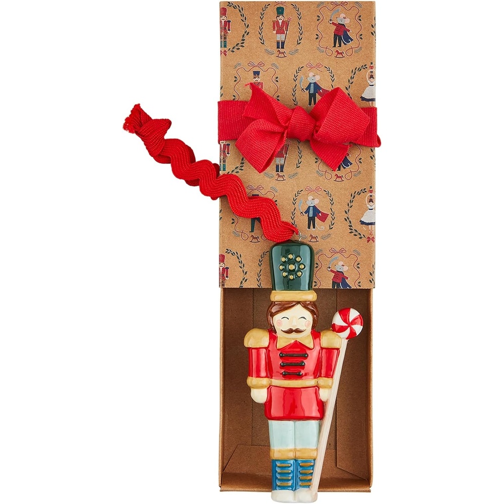 image:imageMud Pie Boxed Ceramic Ornaments Nutcracker 4 12 x 2 12