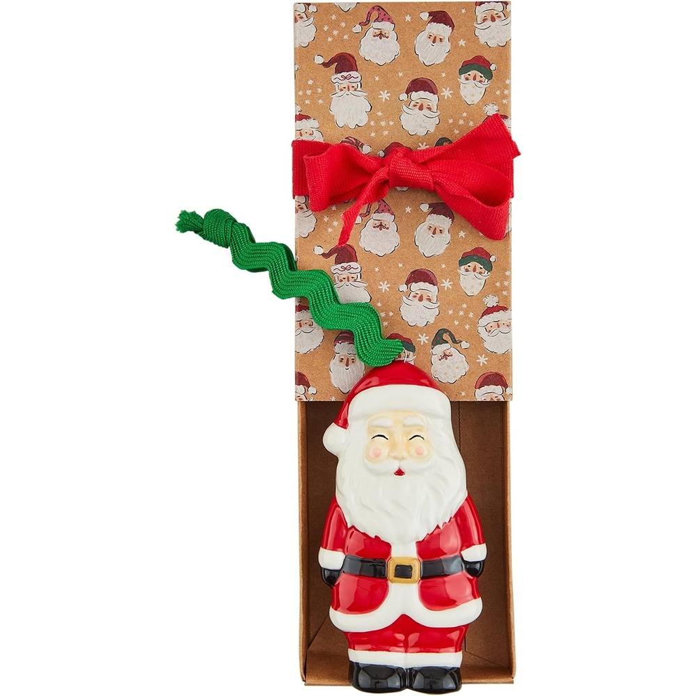 image:imageMud Pie Boxed Ceramic Ornaments Santa 4 12 x 2 12