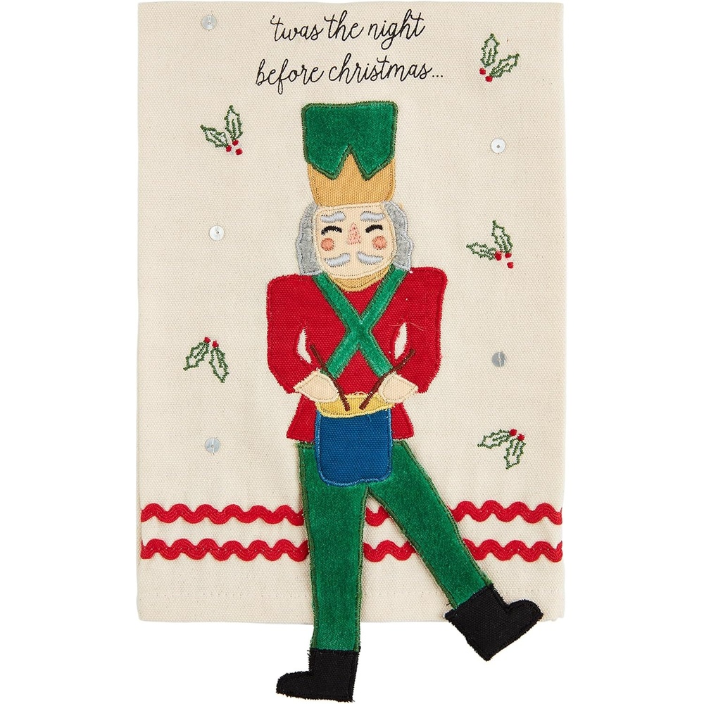 image:imageMud Pie Nutcracker Dangle Towel TWAS 21 x 14