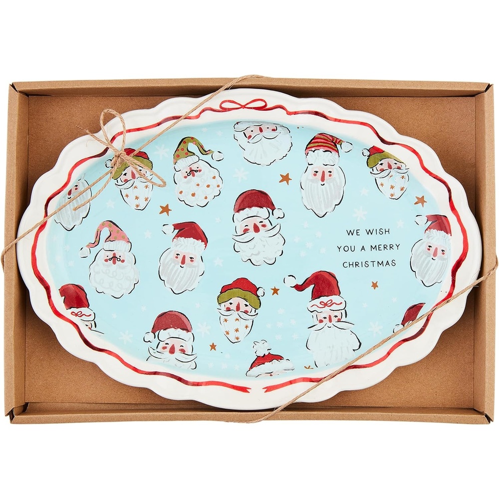 image:imageMud Pie Santa Boxed Sentiment Plate 6 34 x 9 34