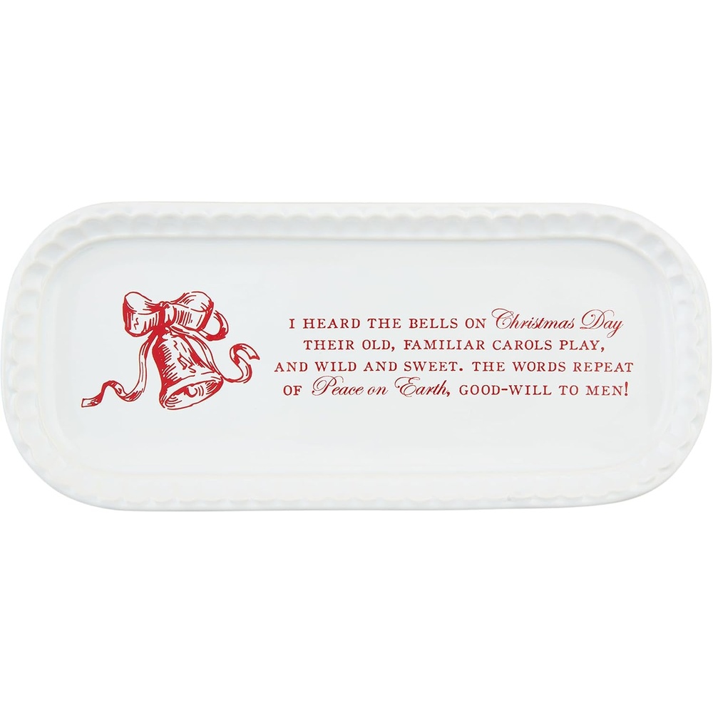 image:imageMud Pie Toile Everything Plate Bells 4 x 9