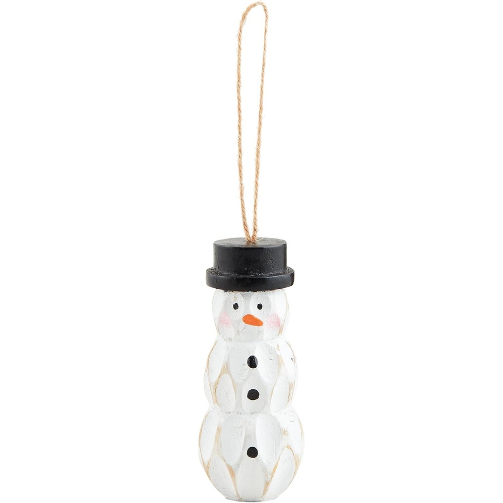 image:imageMud Pie Wood Peg Ornaments Snowman Approx 5 12