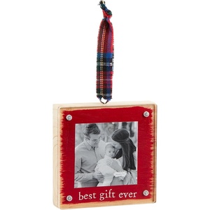 Mud Pie Frame Ornament, Best Gift, 4″ x 4″