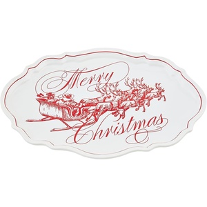 Mud Pie Toile Platter; 11 1/2″ x 16″